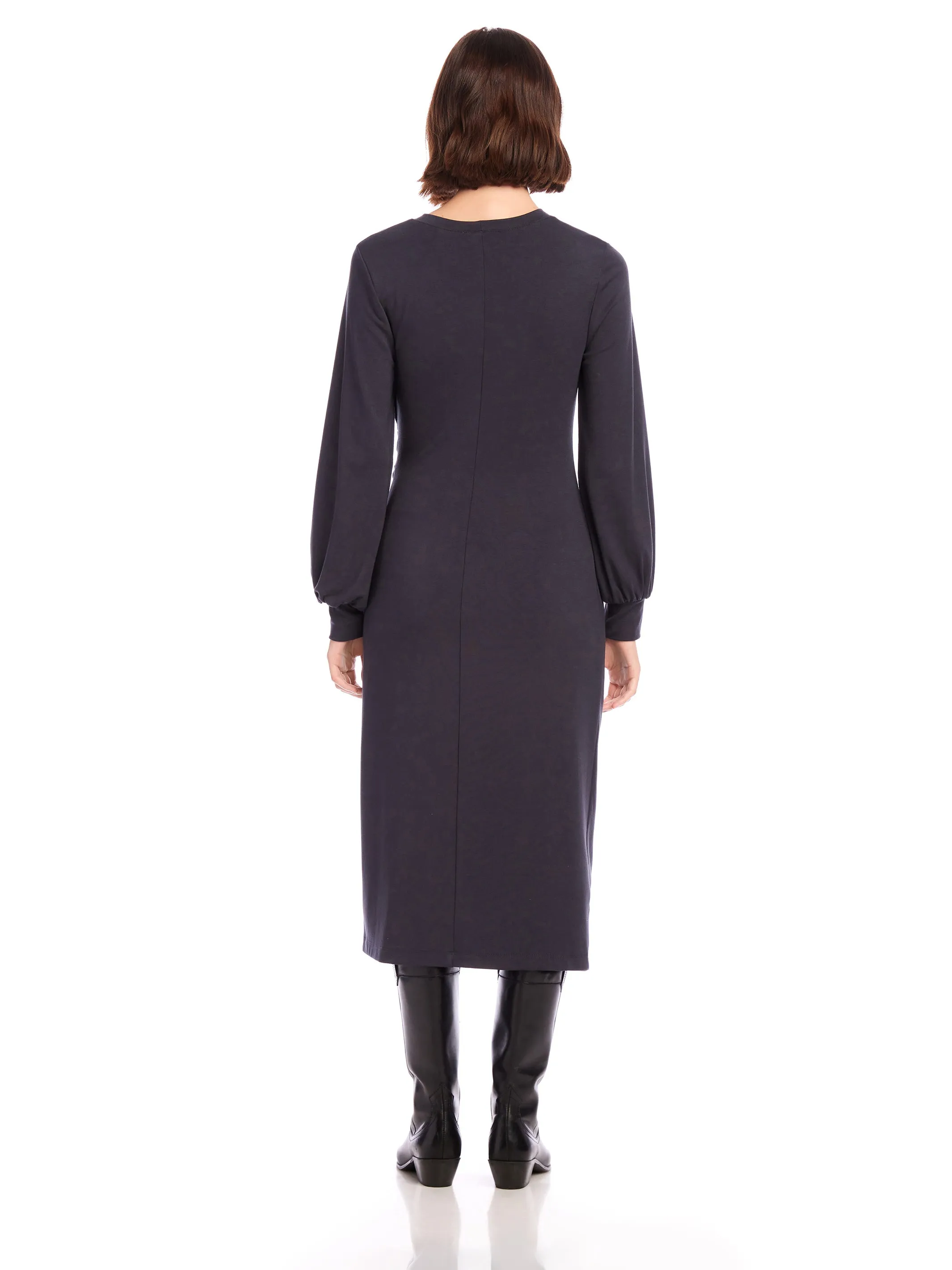 Addie Side-Knot Midi Dress