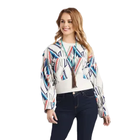 Ariat Women's Cropped Chimayo Grande Print Sweatshirt