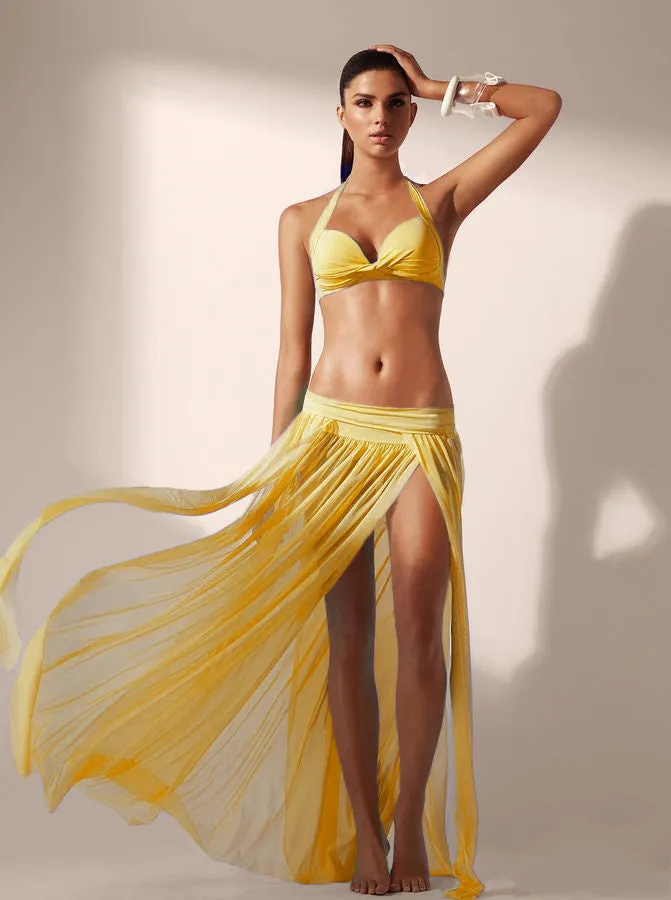 Beach Skirt With Elastic Waist Beach Cover Up Sexy Swimsuit Coat Women Tulle Skirt Without Bikini