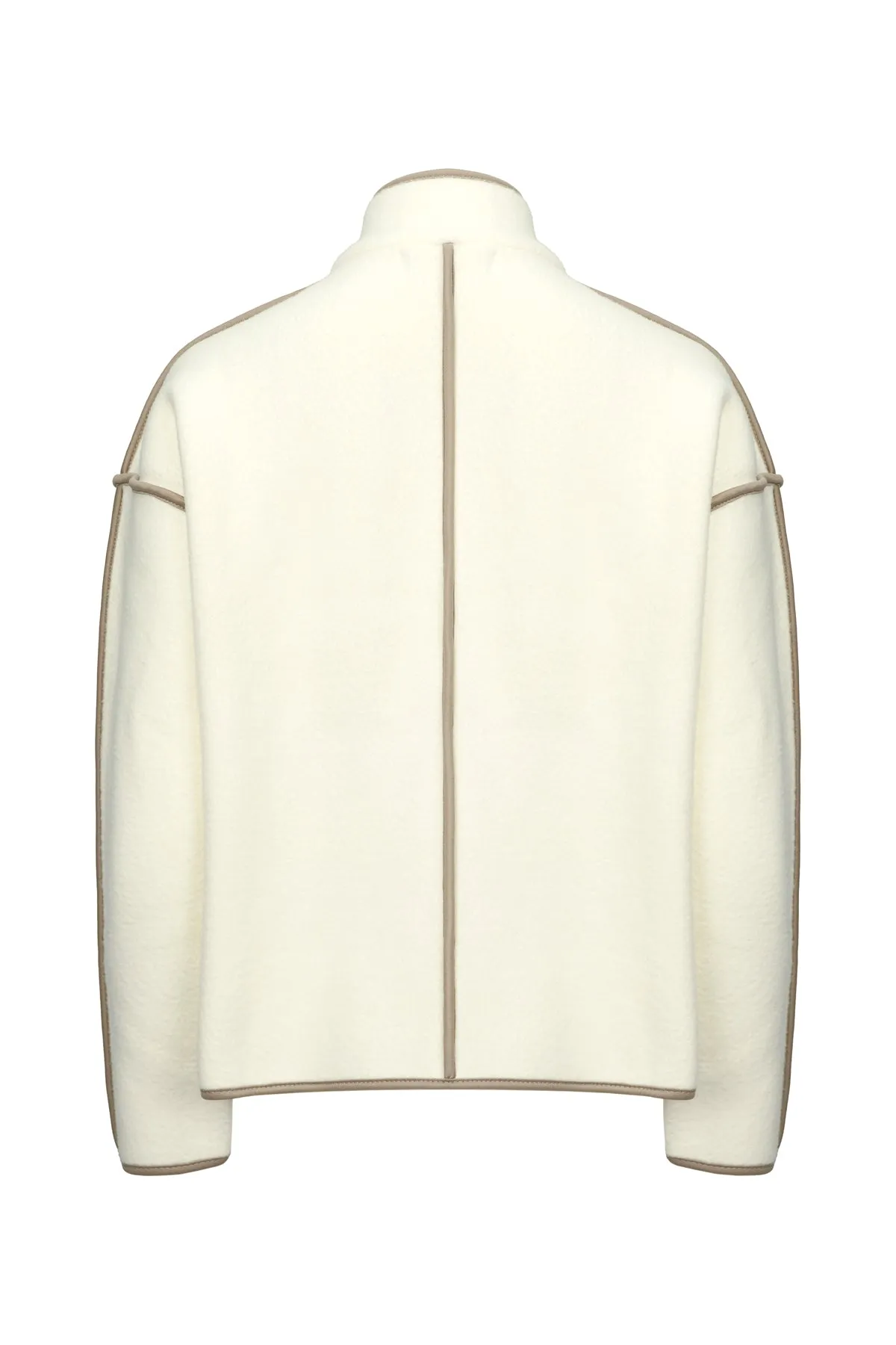 Bella Cropped Coat - Off White