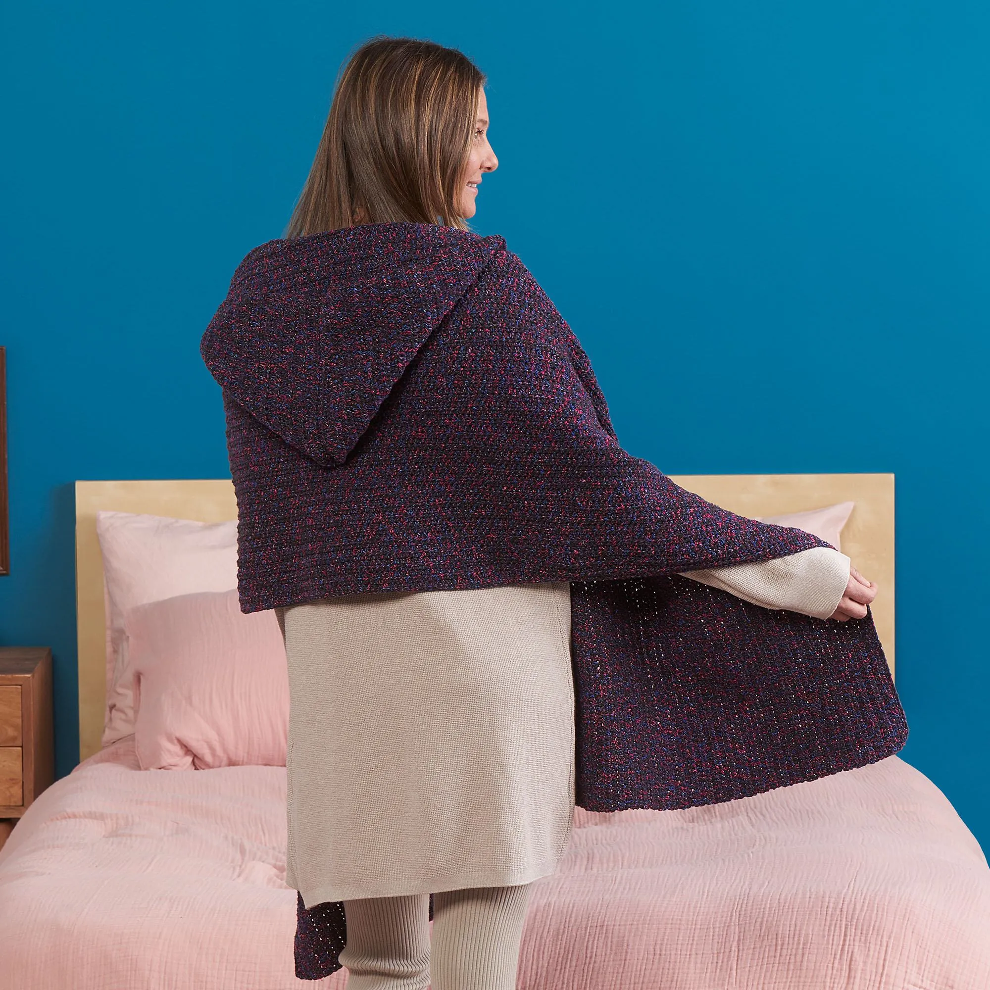 Bernat Crochet Wrap-Up Hoodie