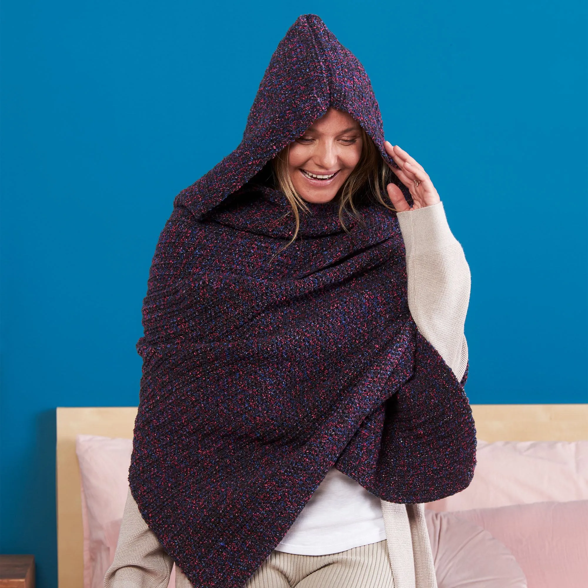 Bernat Crochet Wrap-Up Hoodie