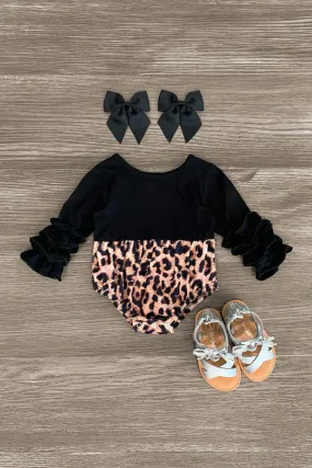 Black Cheetah Onesie