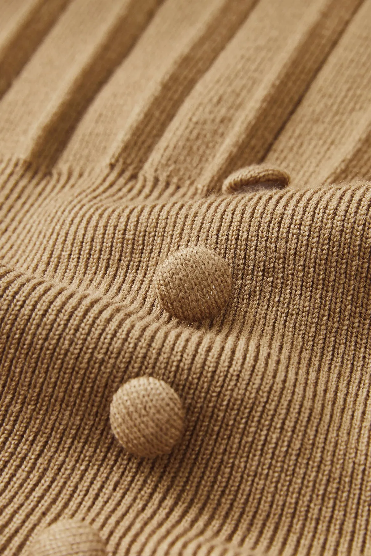 Fansilanen | Nadine Camel Bow Knit Dress