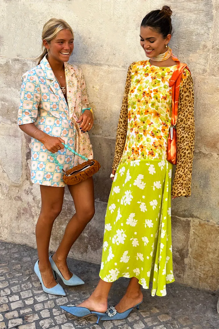 Floral And Leopard Blair Dress