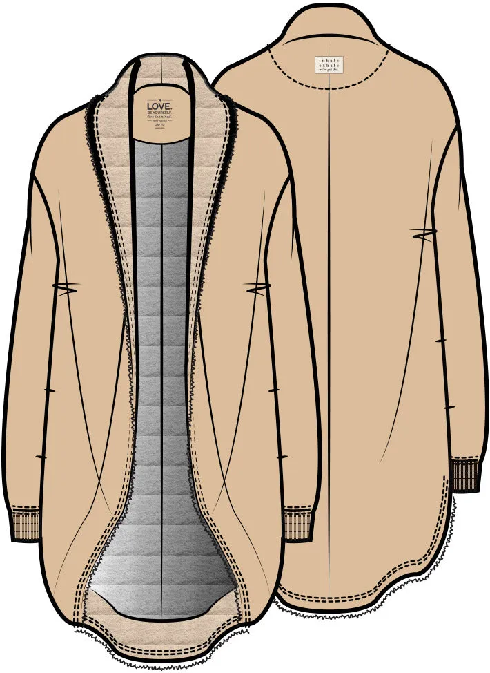 Florence Easy House Cardigan | Apricot