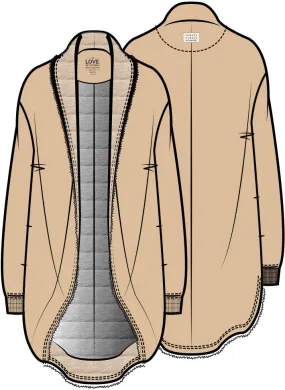 Florence Easy House Cardigan | Apricot