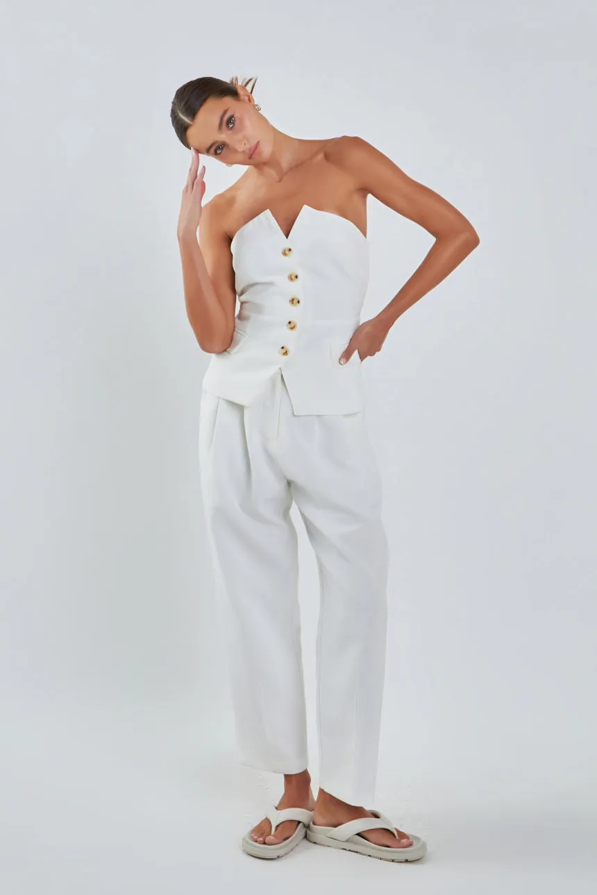 Grey Lab - Sleeveless Bustier Vest