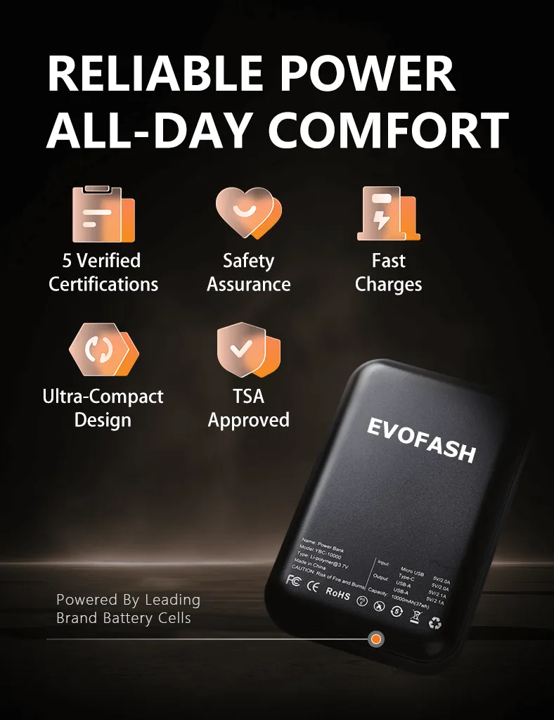 Heated Vest - Five Heating Zones for Cold Weather Comfort
