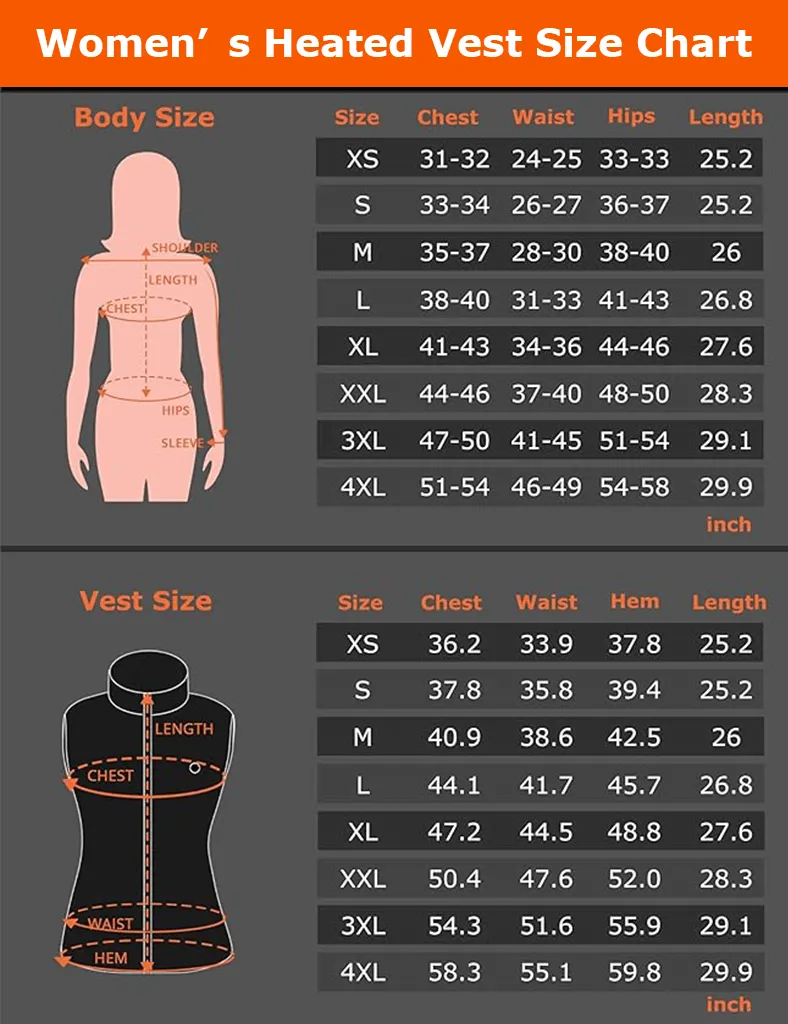 Heated Vest - Five Heating Zones for Cold Weather Comfort