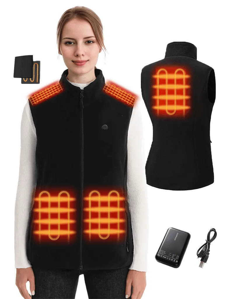 Heated Vest - Five Heating Zones for Cold Weather Comfort