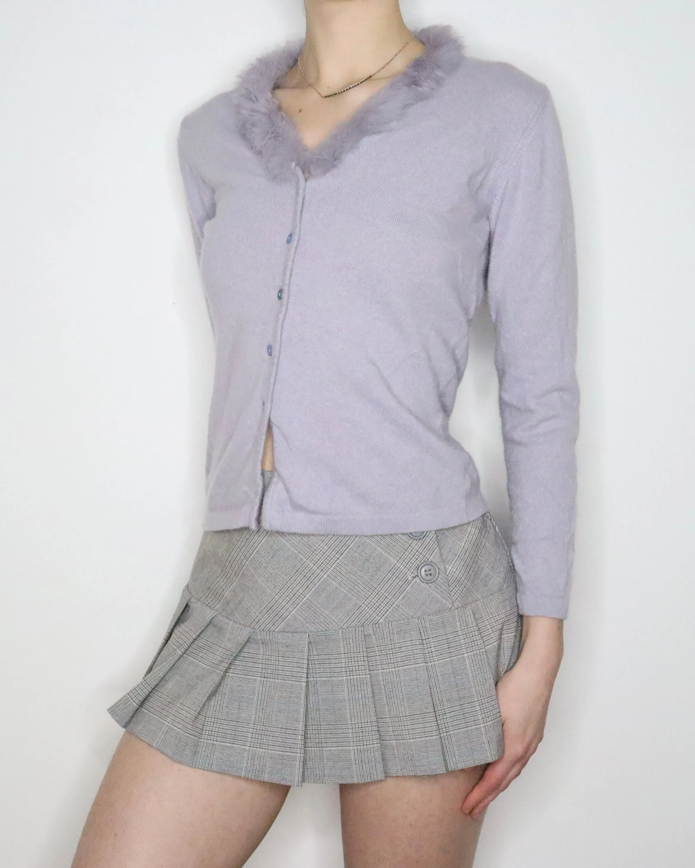 Italian Pale Lavender Cardigan (M-L) 