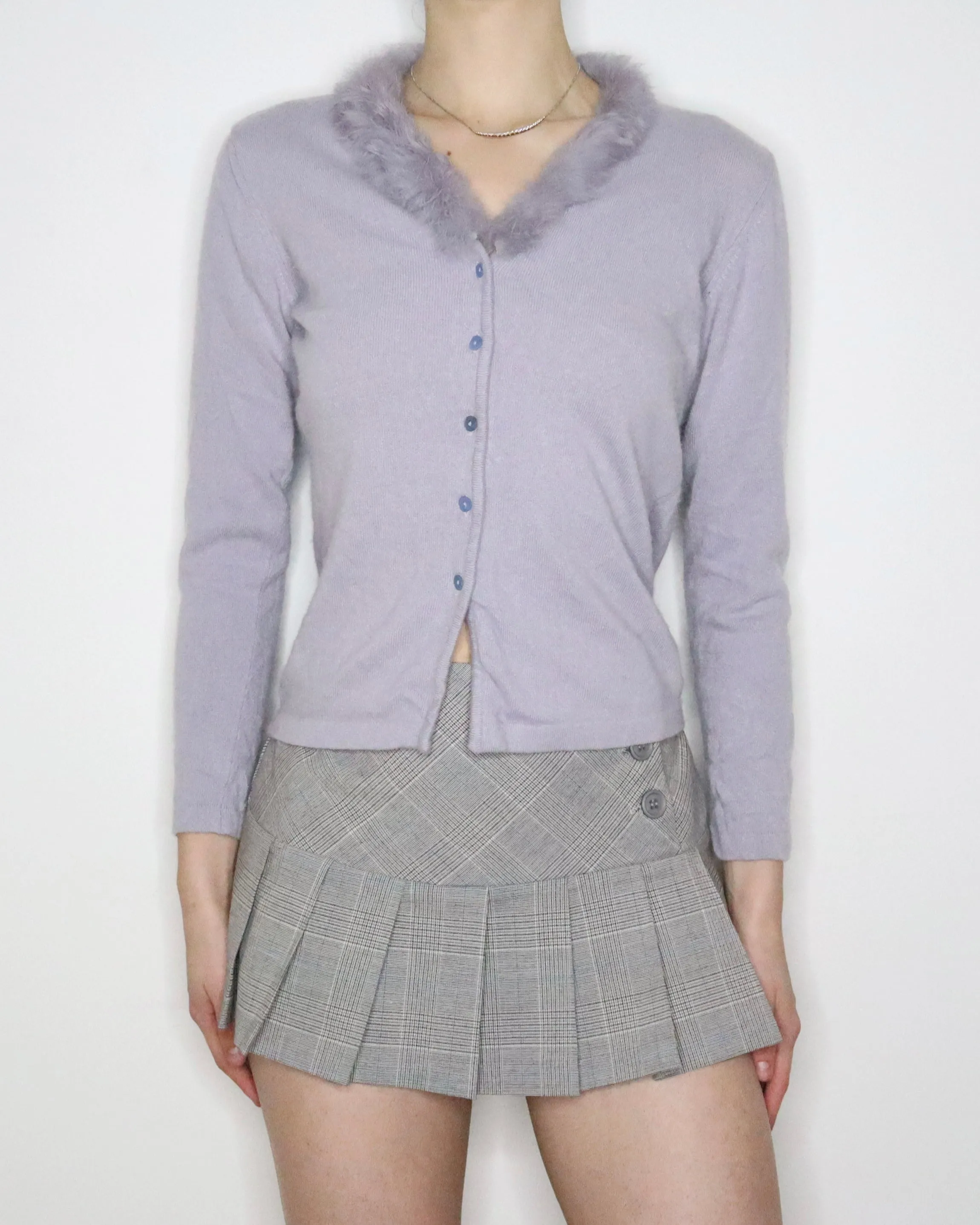 Italian Pale Lavender Cardigan (M-L) 