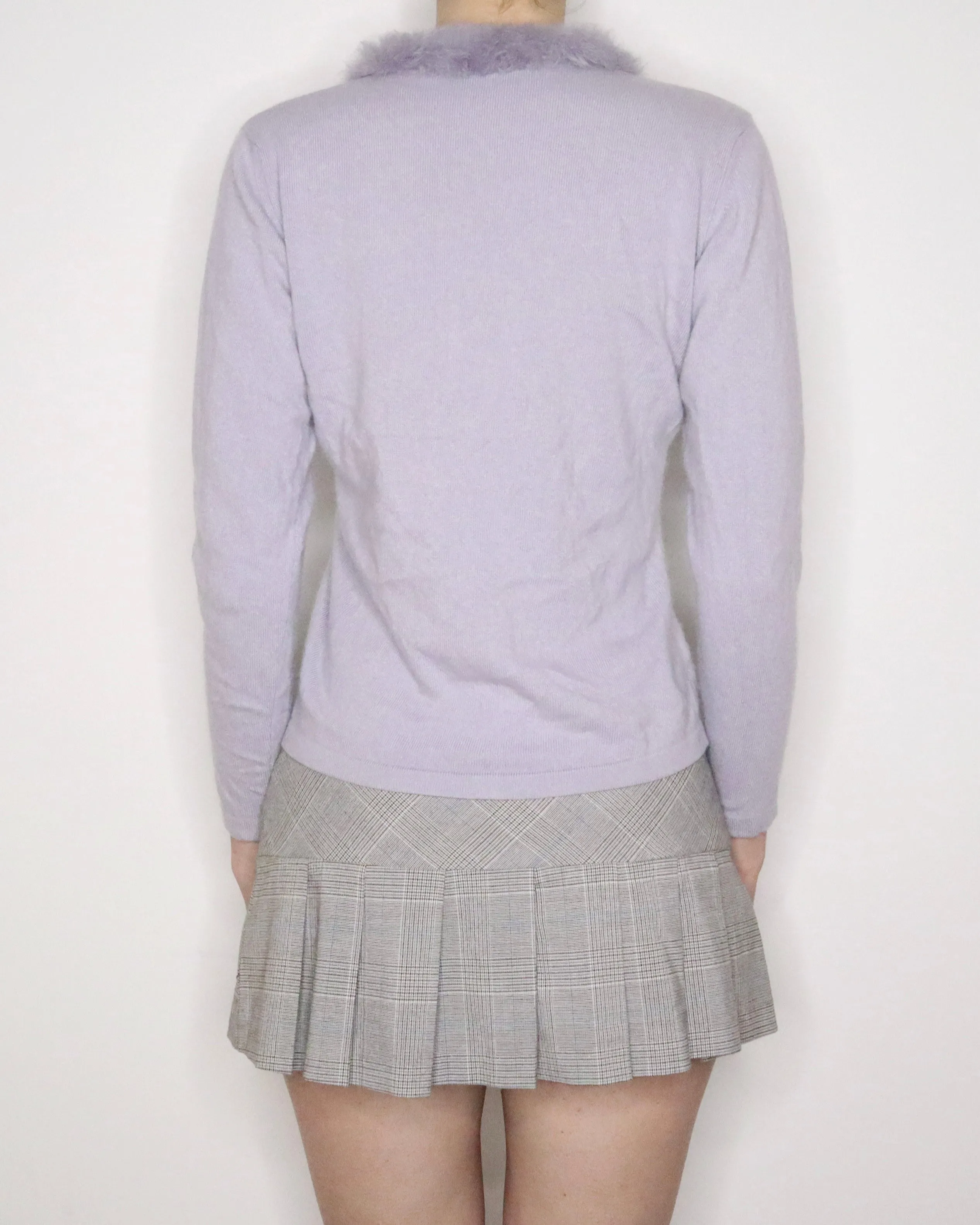Italian Pale Lavender Cardigan (M-L) 