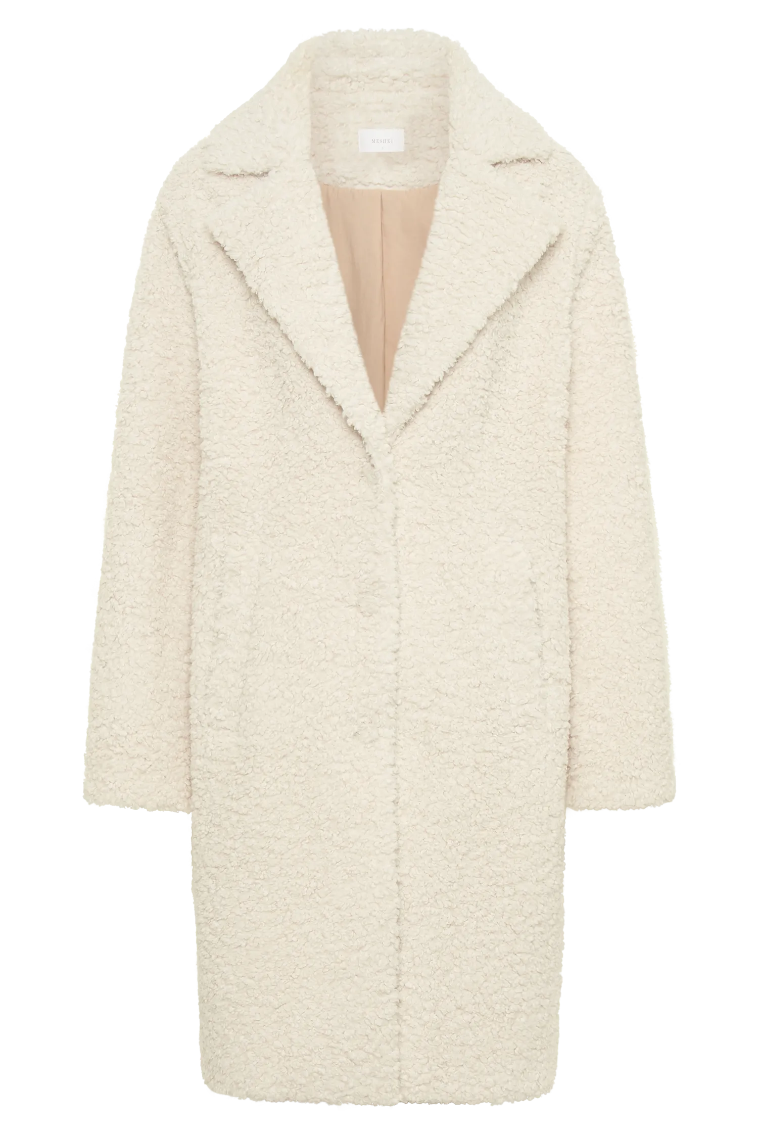 Izzy Boucle Coat - Cream