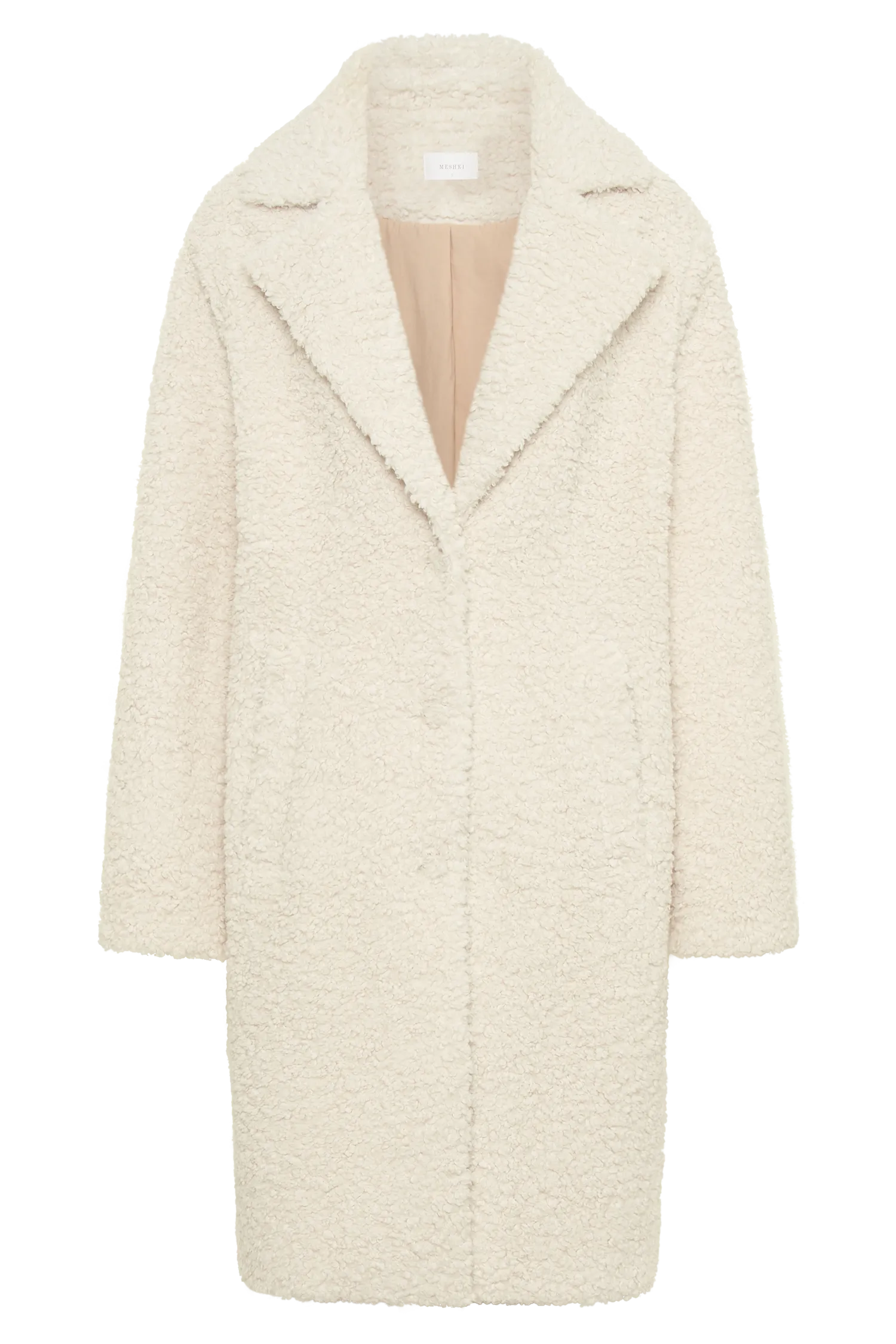 Izzy Boucle Coat - Cream