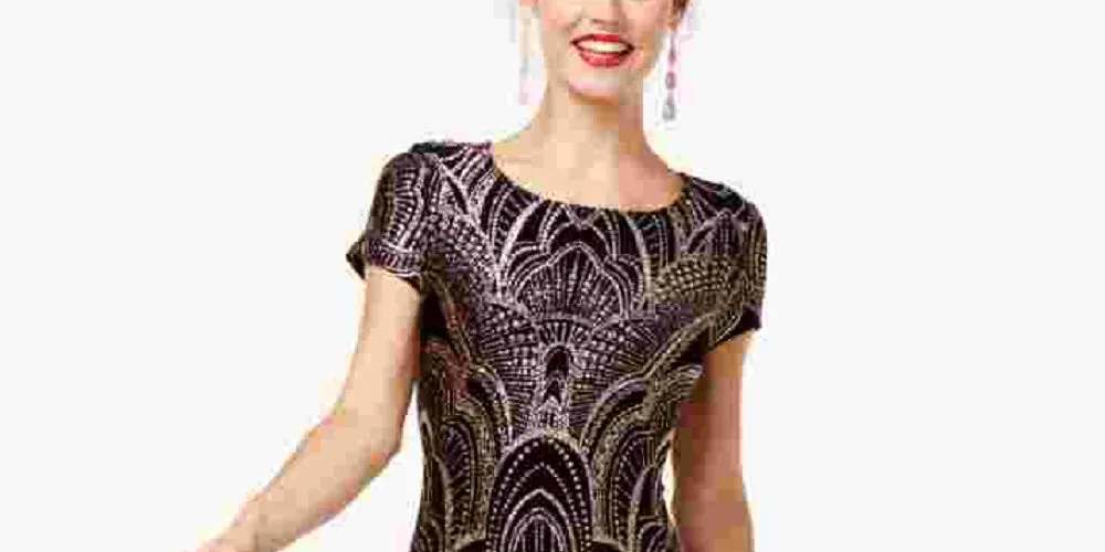 Jump Women's Black Short Sleeve Jewel Neck Above The Knee Body Con Cocktail Dress Black Size XX-Small