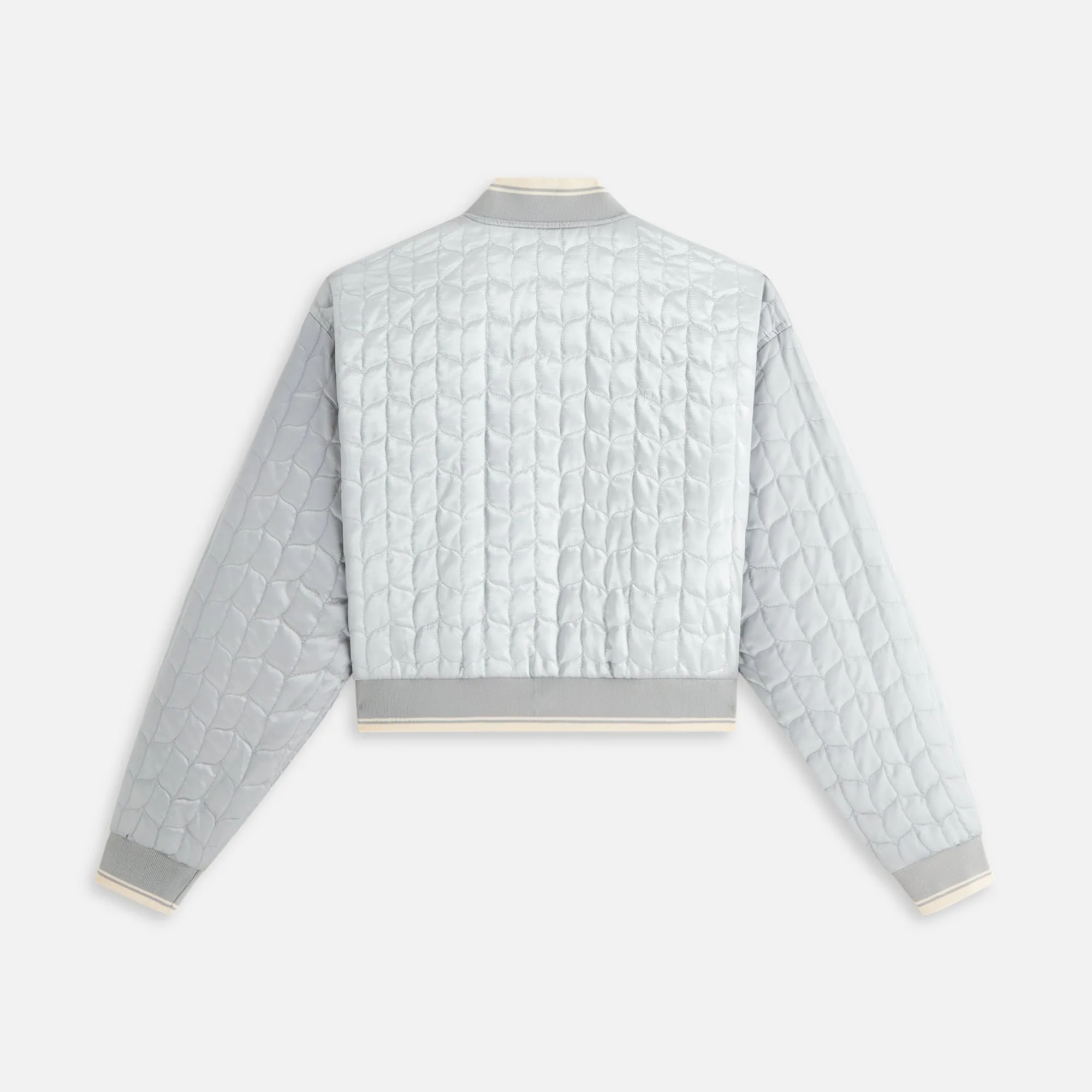 Kith Women Landry Cropped Satin Bomber - Nocturnal