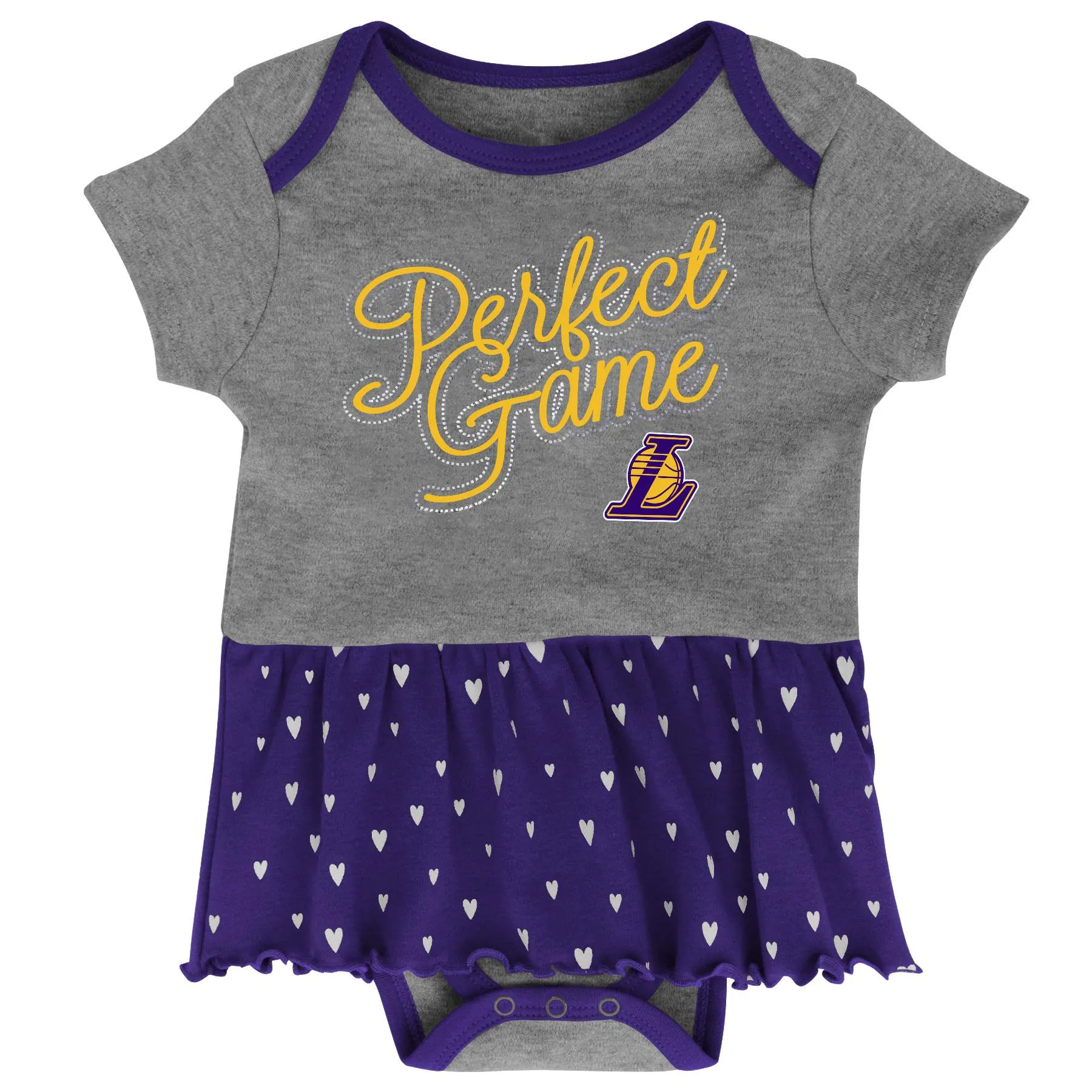 Lakers Girls Bodysuit, Bandana Bib and Bootie Set