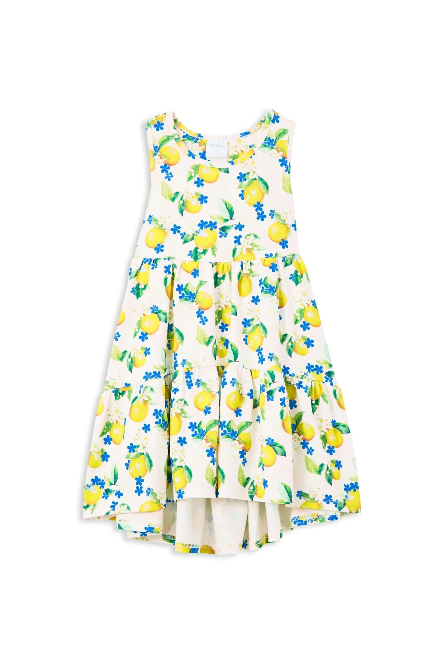 MILKY PORTOFINO TIERED DRESS