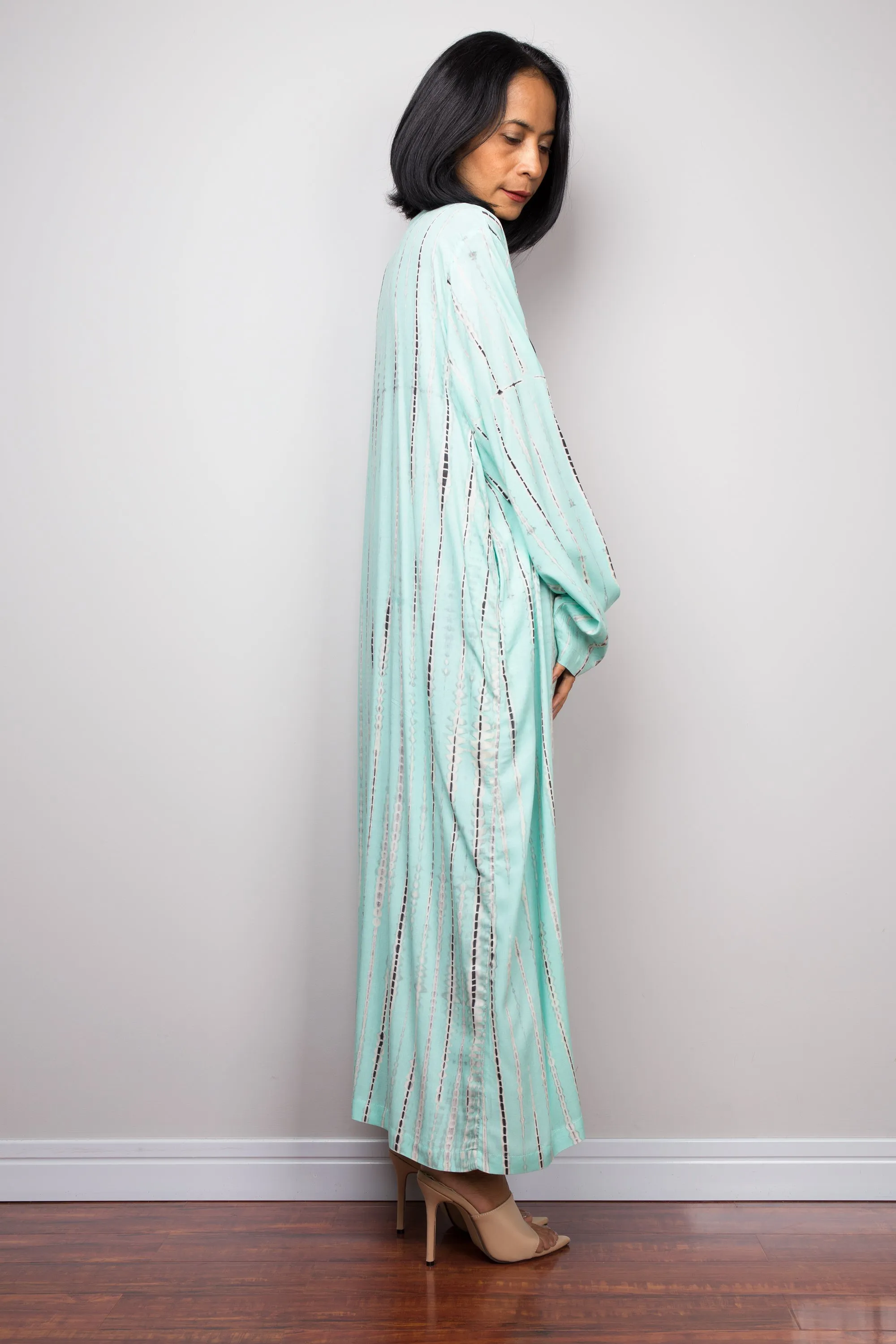 Mint Green Tie Dye Cardigan