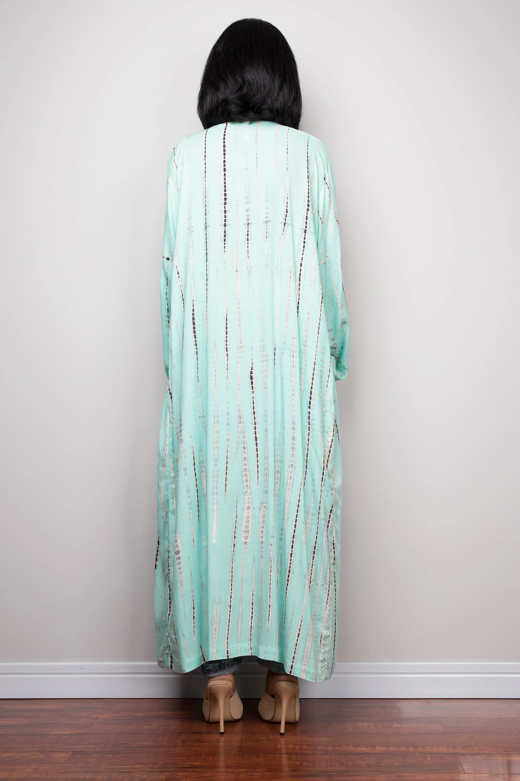 Mint Green Tie Dye Cardigan