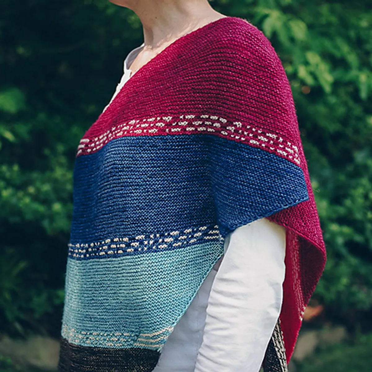 Nancy Whitman Patterns - Finley Breese Morse Code Shawl - PDF Download
