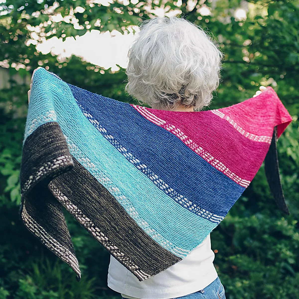 Nancy Whitman Patterns - Finley Breese Morse Code Shawl - PDF Download