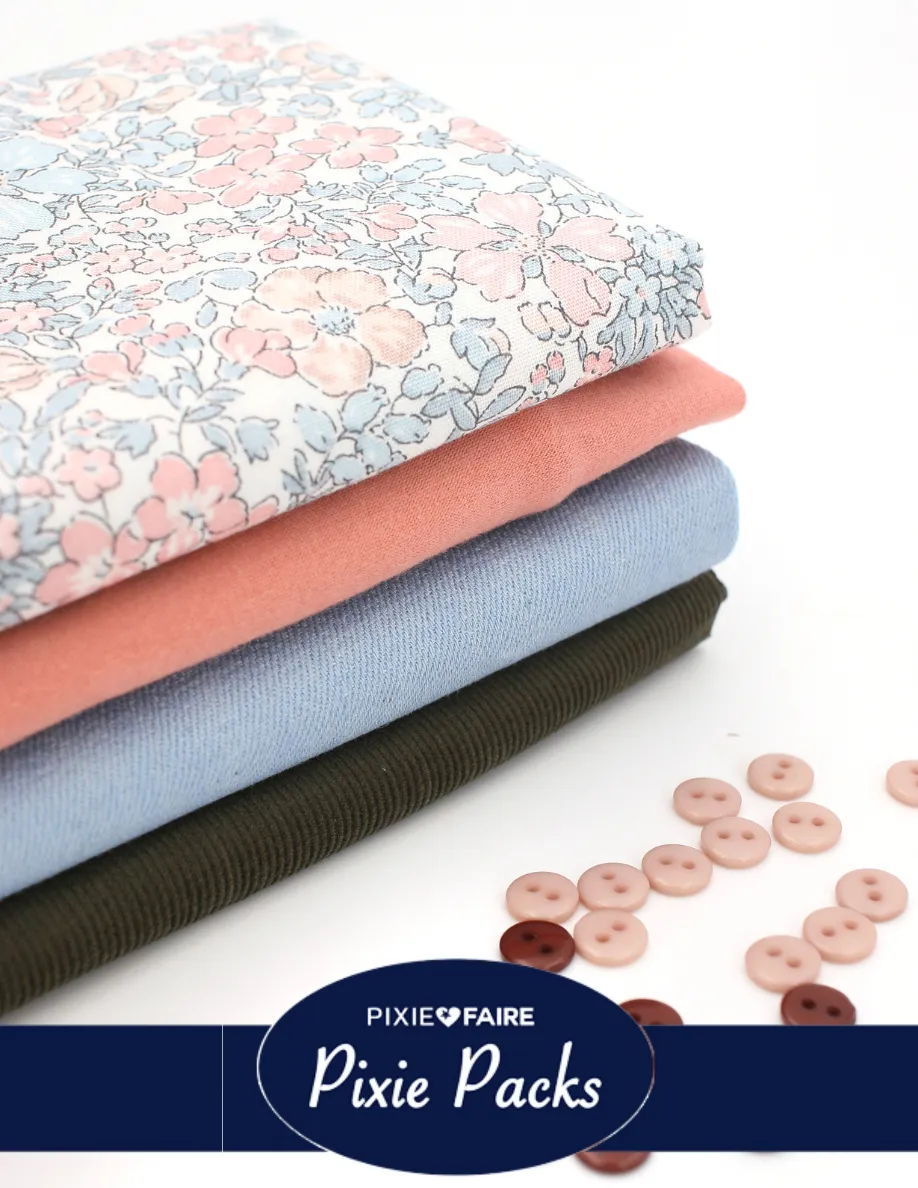 Pixie Packs Vintage Blossom Vibes Curated Fabric Bundle