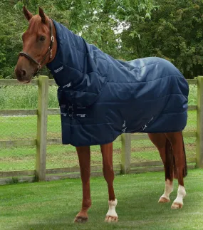 Premier Equine Stratus Stable Rug 400g with Neck Cover Navy