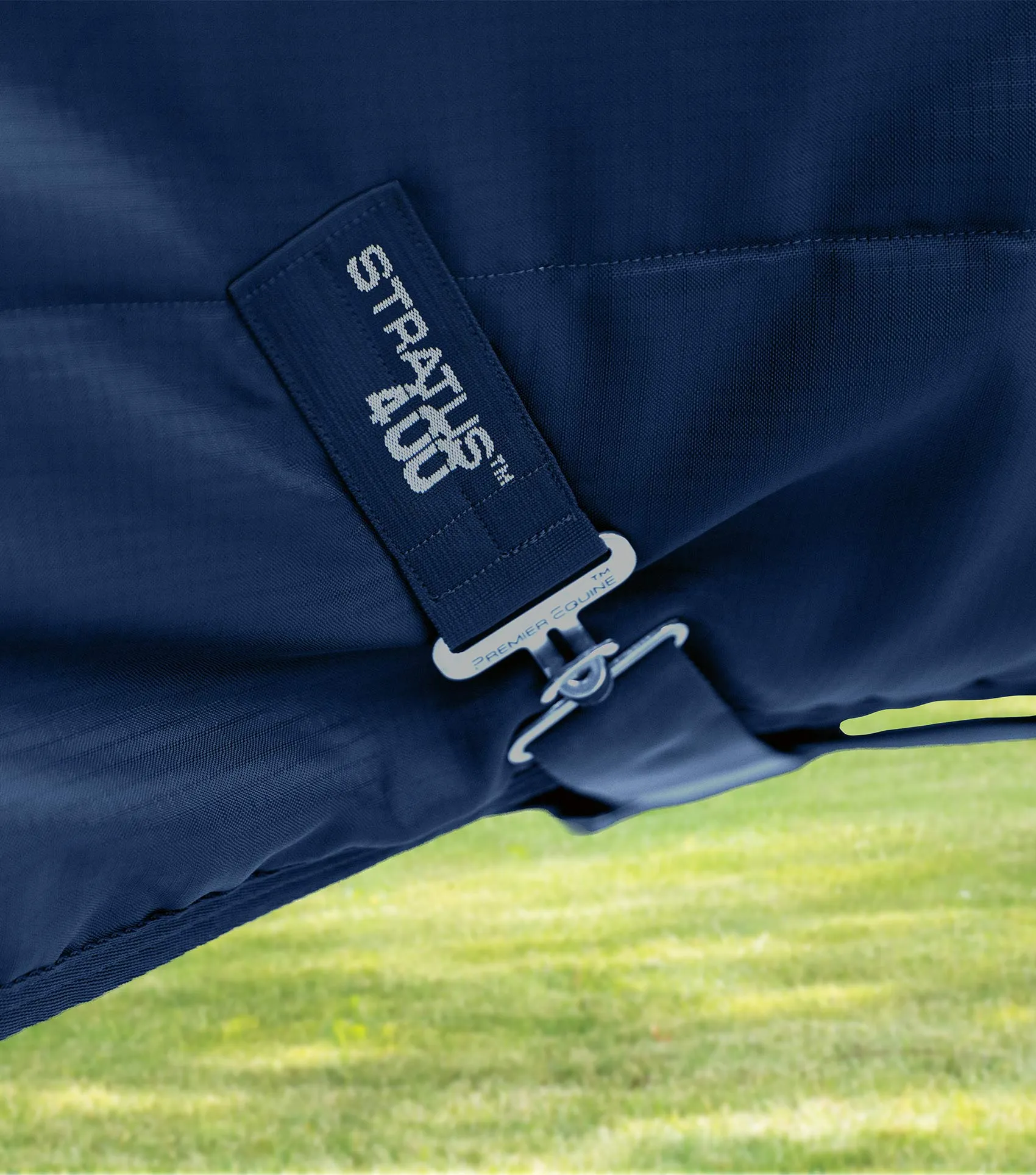 Premier Equine Stratus Stable Rug 400g with Neck Cover Navy