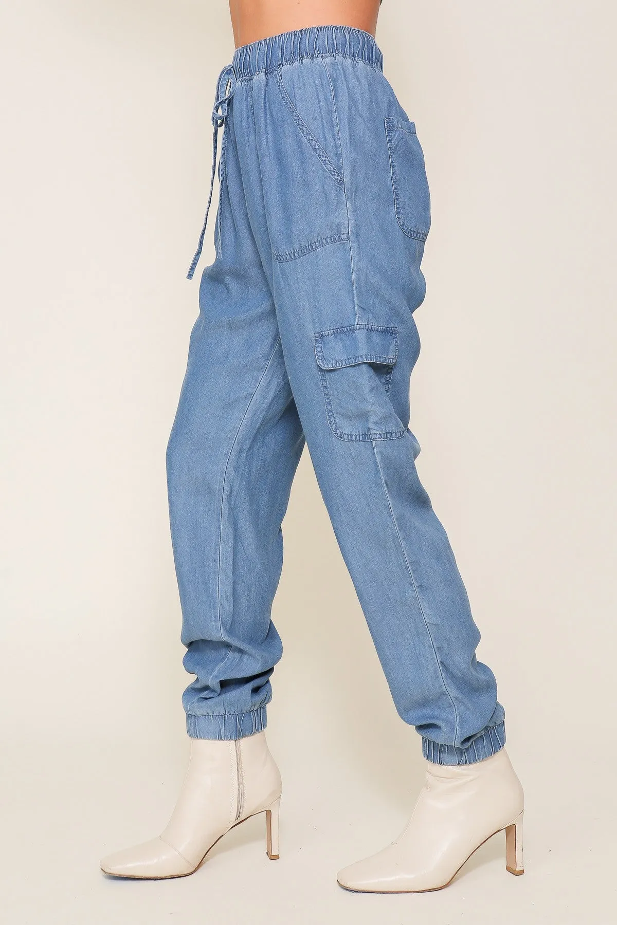 Shanelle Denim Joggers