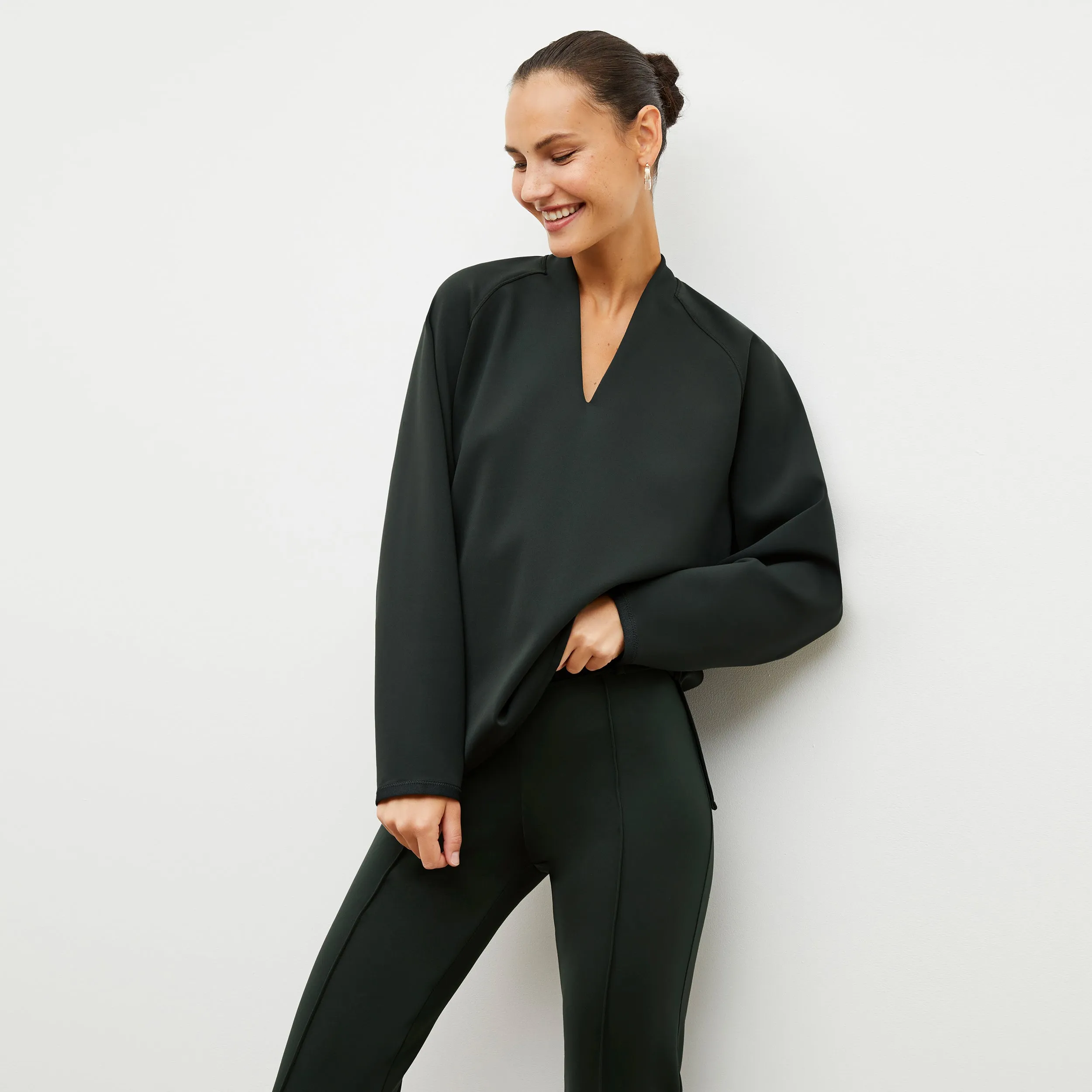 Shawn Sweatshirt - Light Scuba :: Forest