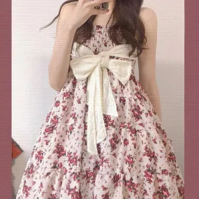 Spring Rose Amusement Park    Dress Kawaii Academia Y2K Cottagecore Coquette Fairycore Dollette Princesscore