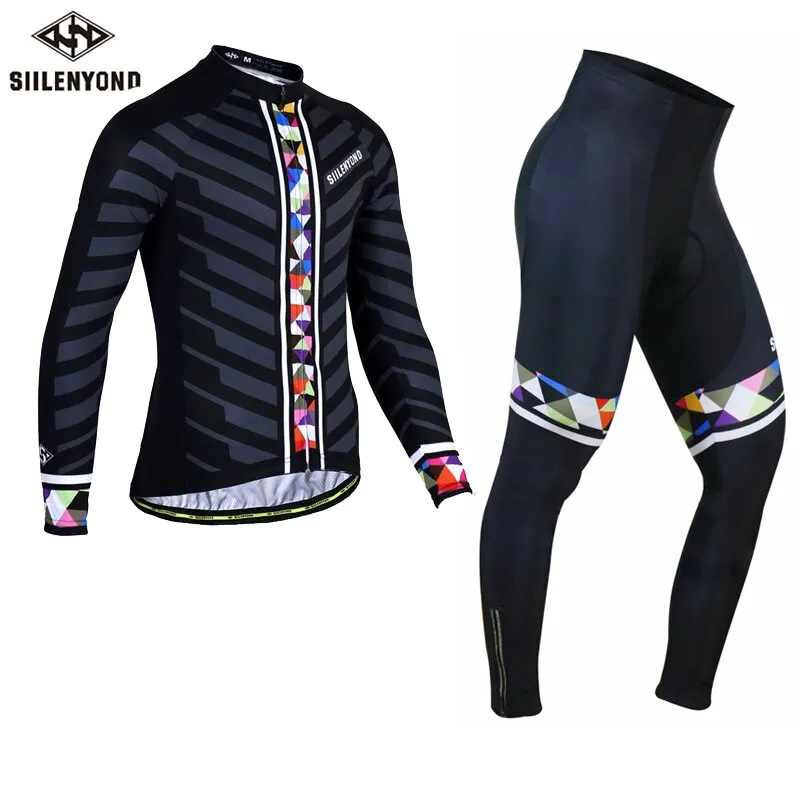 Thermal Fleece Siilenyond Cycling Jersey Sets
