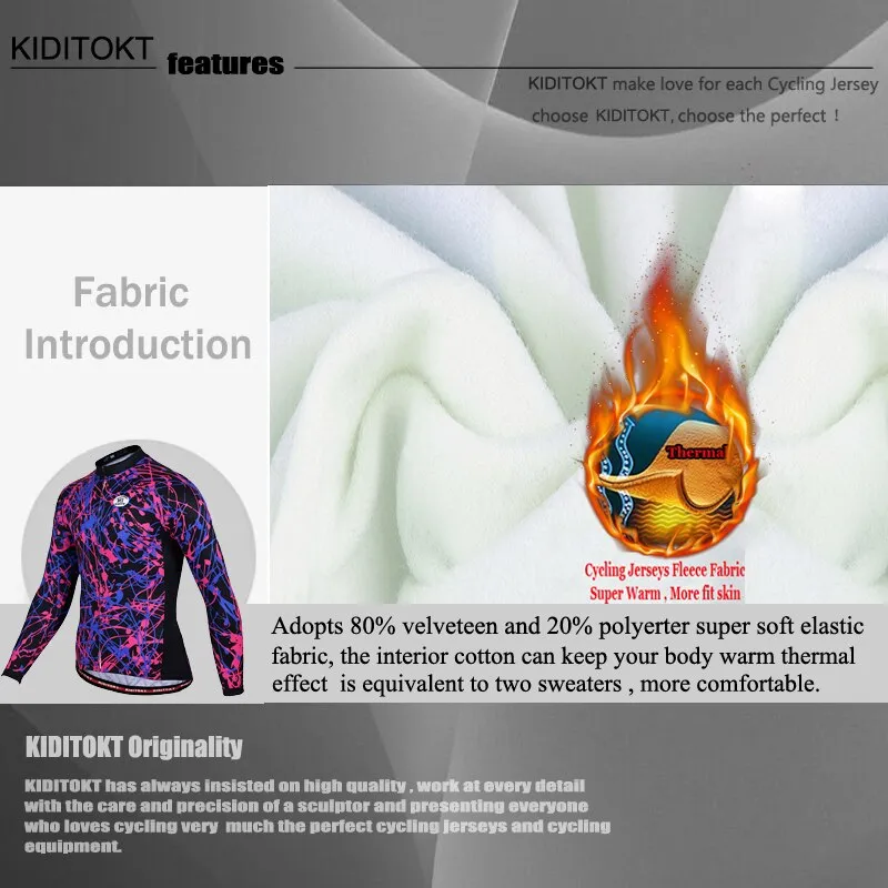 Thermal KIDITOKT Winter Pro Cycling Jersey Set