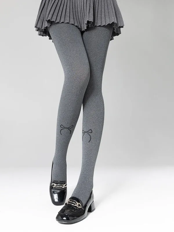 Vintage gray autumn tights