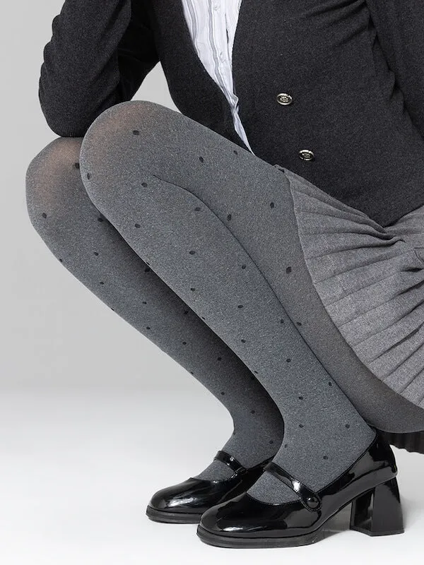 Vintage gray autumn tights