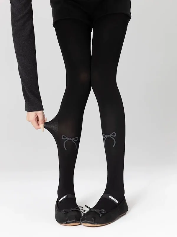 Vintage gray autumn tights