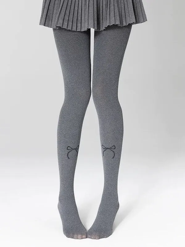 Vintage gray autumn tights