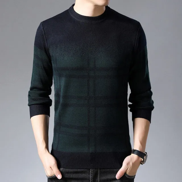 Viscose Acrylic Striped Pattern Pullover