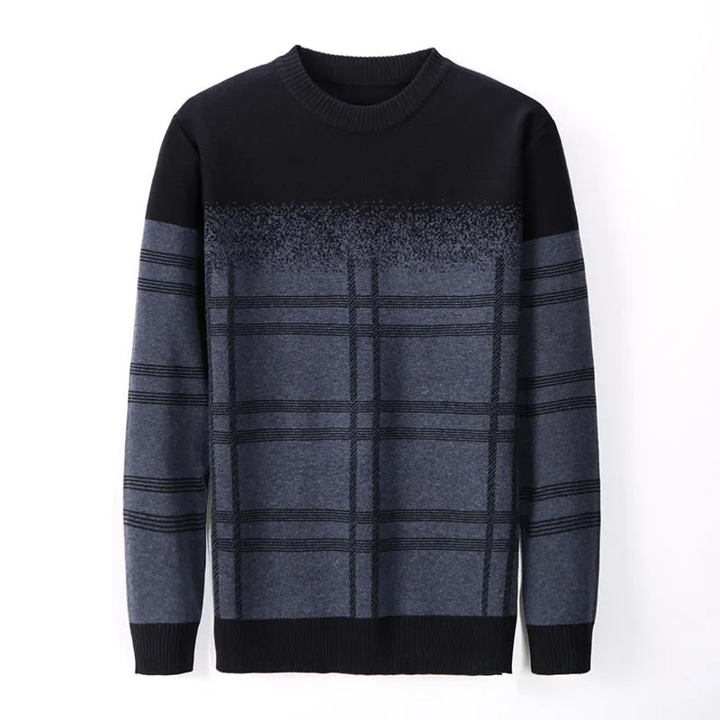 Viscose Acrylic Striped Pattern Pullover