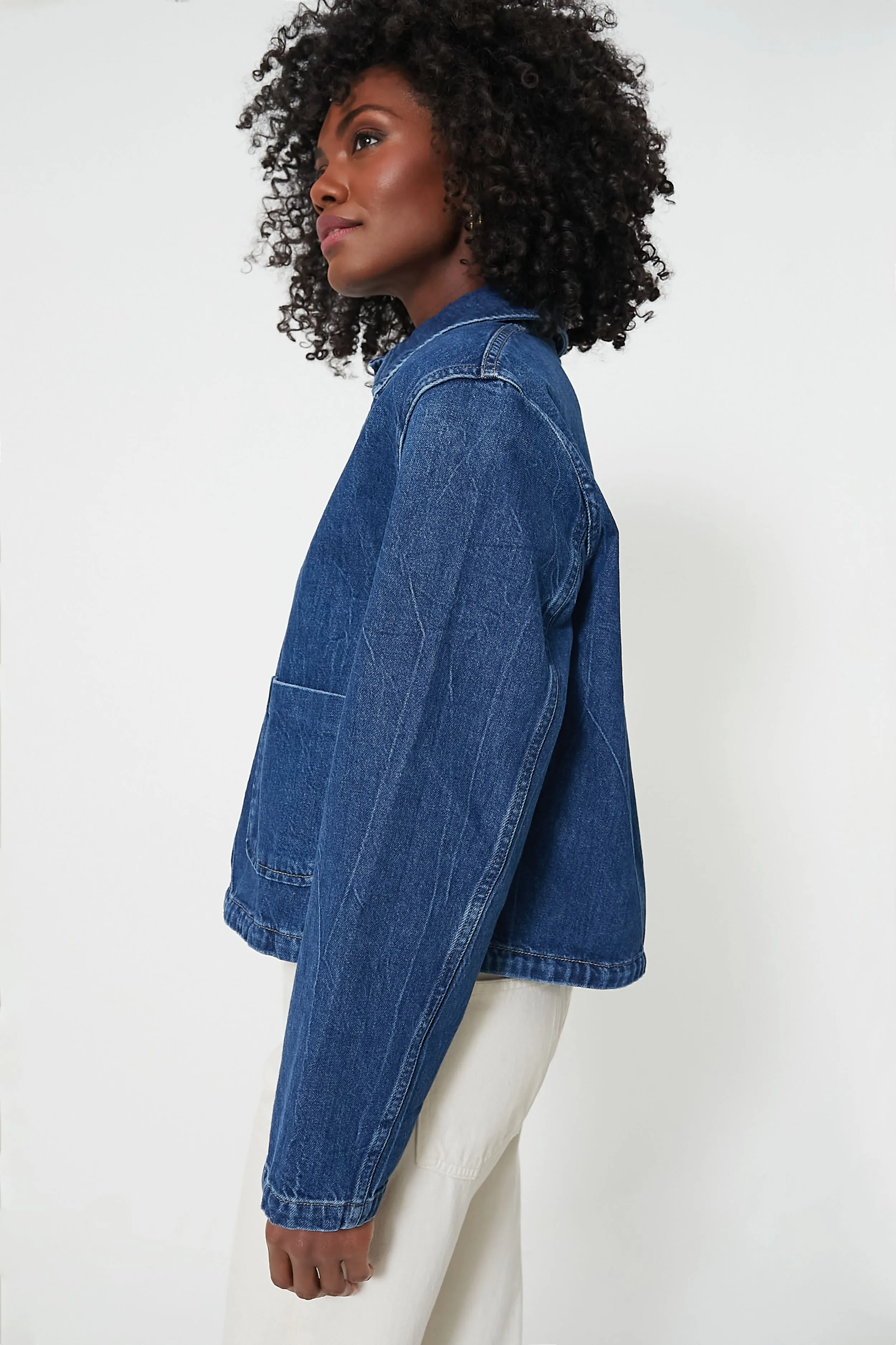 Wills Wash Rigid Denim Cropped Denim Jacket