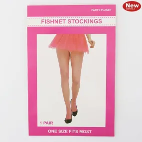 Womens Pink Fishnet Tights
