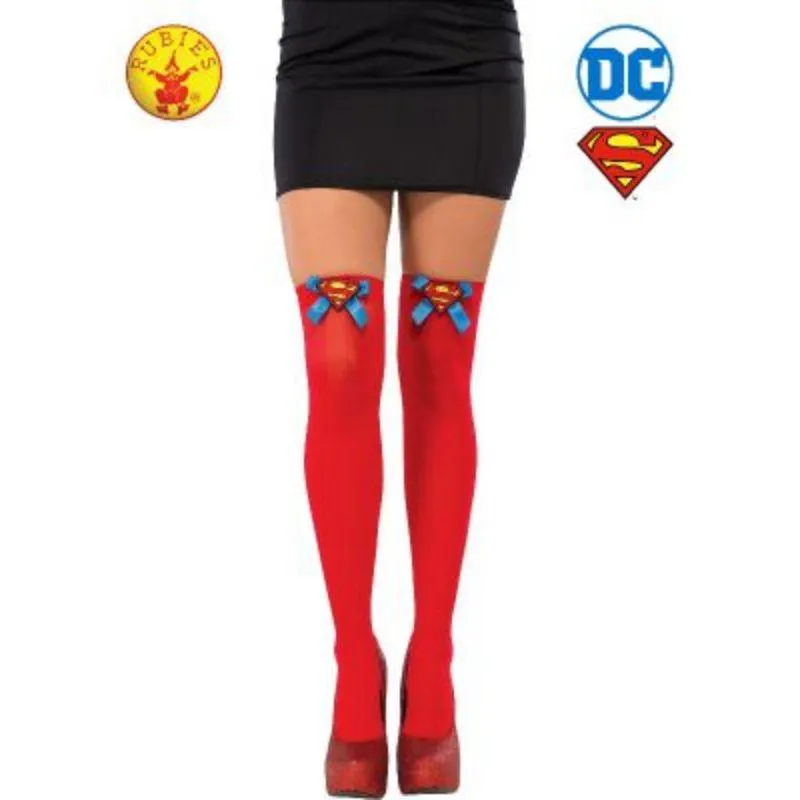Womens Supergirl Thigh Highs